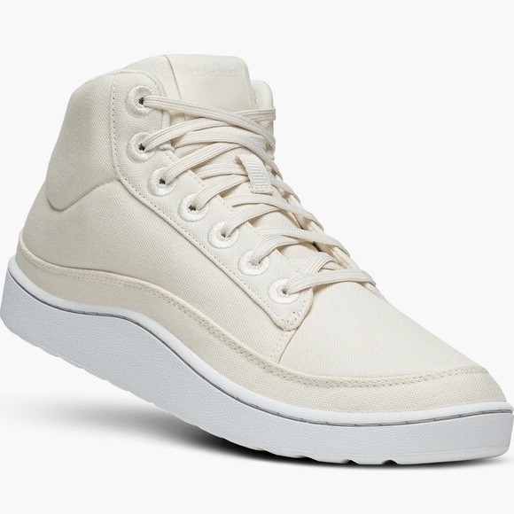 Allbirds Cream High-Top Sneakers with Textured Fabric